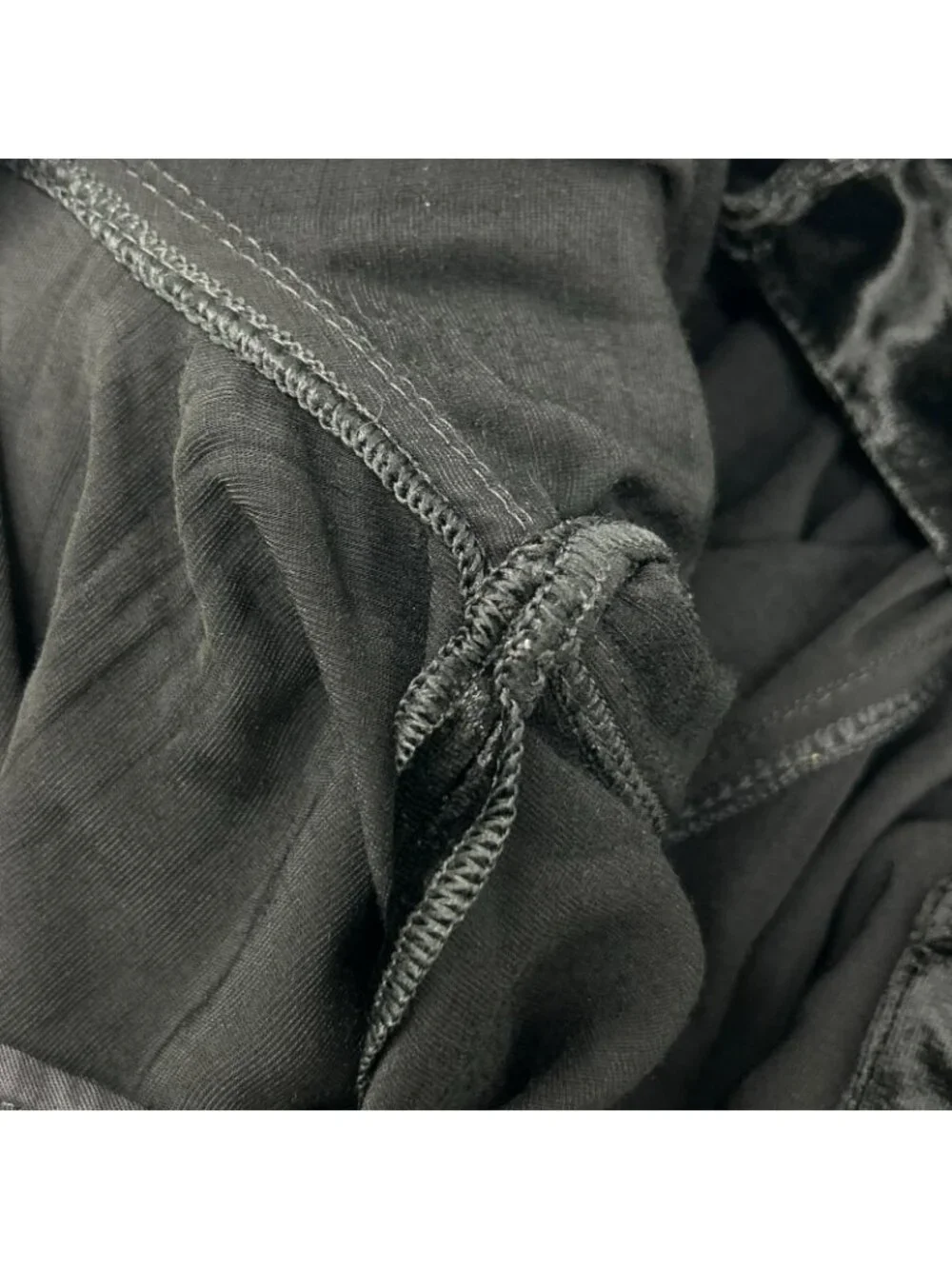 Saint Laurent Paris Velvet Wide Pants Black 28